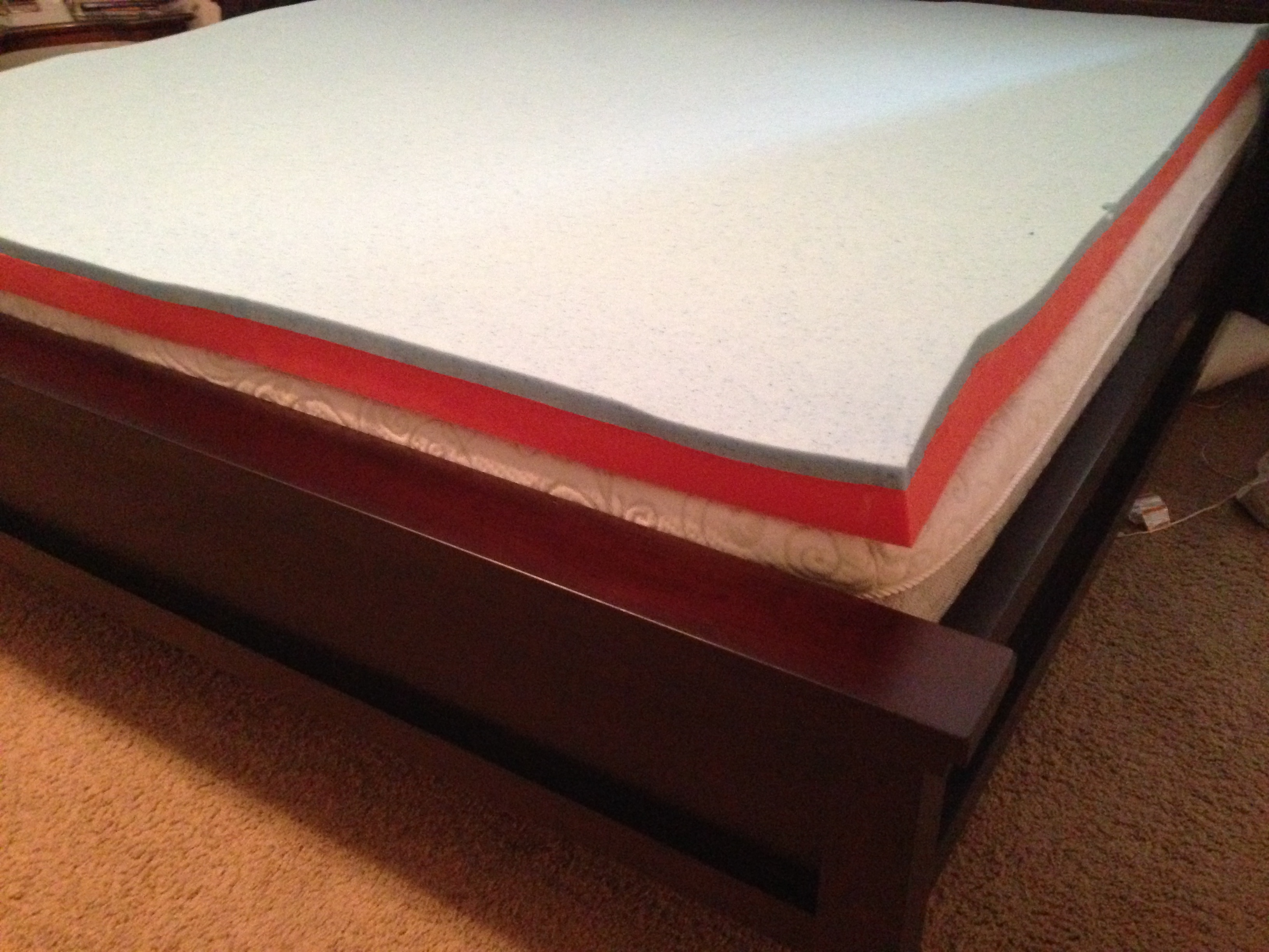 novaform 3 seasonal memory foam mattress topper